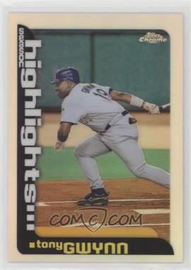 2000 Topps Chrome - [Base] - Refractor #459 - Season Highlights - Tony Gwynn