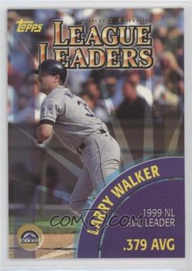 2000 Topps Chrome - [Base] - Refractor #461 - League Leaders - Larry Walker, Nomar Garciaparra