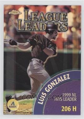 2000 Topps Chrome - [Base] - Refractor #466 - League Leaders - Luis Gonzalez, Derek Jeter [EX to NM]