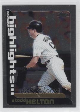 2000 Topps Chrome - [Base] #221 - Season Highlights - Todd Helton