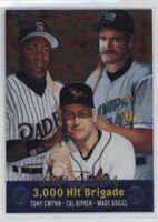 Tony Gwynn, Cal Ripken Jr., Wade Boggs