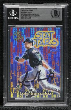 2000 Topps Chrome - Own the Game - Refractor #OTG3 - Luis Gonzalez [BAS BGS Authentic]