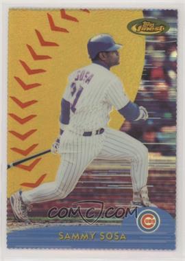 2000 Topps Finest - [Base] - Gold Refractor Die-Cut #200 - Sammy Sosa