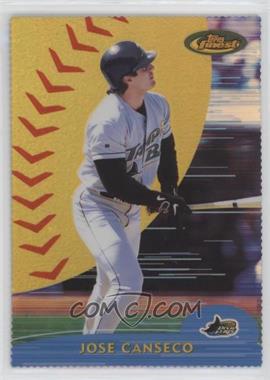 2000 Topps Finest - [Base] - Gold Refractor Die-Cut #73 - Jose Canseco