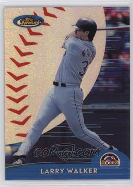 2000 Topps Finest - [Base] - Refractor #55 - Larry Walker