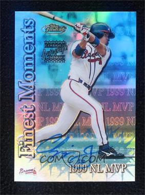 2000 Topps Finest - Finest Moments - Refractor Autographs #FM1 - Chipper Jones