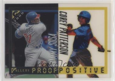 2000 Topps Gallery - Proof Positive #P6 - Sammy Sosa, Corey Patterson