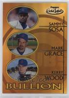 Sammy Sosa, Mark Grace, Kerry Wood [EX to NM]