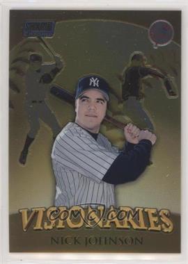 2000 Topps Stadium Club Chrome - Visionaries #V8 - Nick Johnson