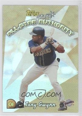 2000 Topps Stars - All-Star Authority #AS5 - Tony Gwynn