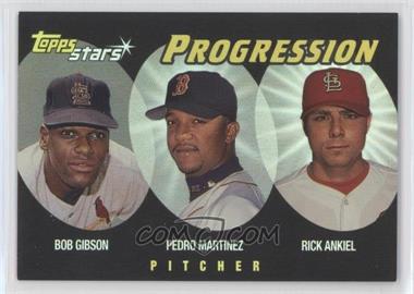 2000 Topps Stars - Progression #P1 - Pedro Martinez, Rick Ankiel, Bob Gibson [EX to NM]