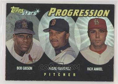 2000 Topps Stars - Progression #P1 - Pedro Martinez, Rick Ankiel, Bob Gibson [EX to NM]