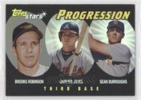 Sean Burroughs, Brooks Robinson, Chipper Jones [EX to NM]