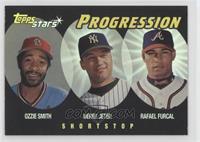 Ozzie Smith, Derek Jeter, Rafael Furcal [EX to NM]