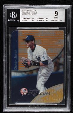 2000 Topps Tek - [Base] - Gold Pattern 09 #32-9 - Derek Jeter /10 [BGS 9 MINT]