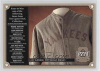 Lou Gehrig 1927 Road Jersey [Noted]