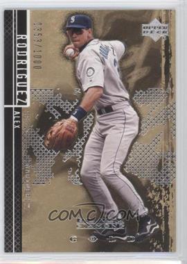 2000 Upper Deck Black Diamond Rookie Edition - [Base] - Gold #16 - Alex Rodriguez /1000