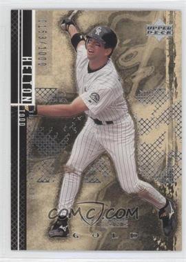 2000 Upper Deck Black Diamond Rookie Edition - [Base] - Gold #88 - Todd Helton /1000