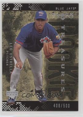 2000 Upper Deck Black Diamond Rookie Edition - [Base] - Gold #96 - Rookie Gems - Leo Estrella /500