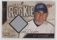 Rookie Jersey Gems - Matt Ginter