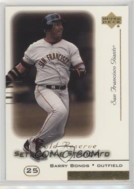 2000 Upper Deck Gold Reserve - Setting the Standard #S7 - Barry Bonds