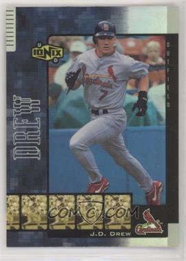 2000 Upper Deck Ionix - [Base] - Reciprocal Wrong Back #R10 - J.D. Drew (Chipper Jones back)