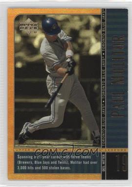 2000 Upper Deck Legends - [Base] - Commemorative Collection Gold Missing Serial Number #15 - Paul Molitor