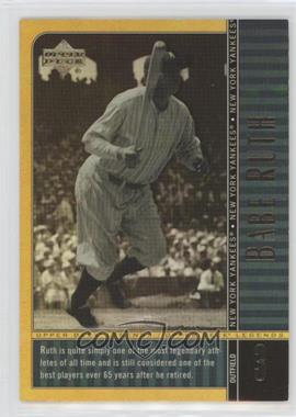 2000 Upper Deck Legends - [Base] - Commemorative Collection Gold Missing Serial Number #87 - Babe Ruth [Noted]