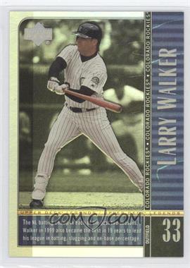 2000 Upper Deck Legends - [Base] - Commemorative Collection #72 - Larry Walker /100