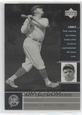 2000 Upper Deck Legends - [Base] #106 - 20th Century Legends - Babe Ruth