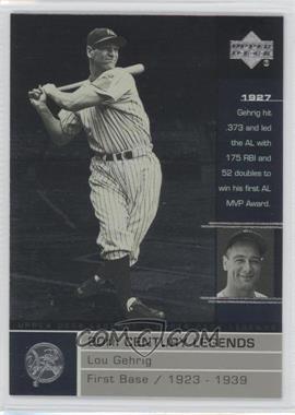 2000 Upper Deck Legends - [Base] #127 - 20th Century Legends - Lou Gehrig