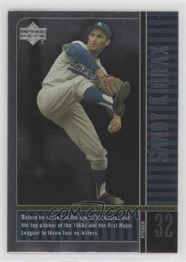 2000 Upper Deck Legends - [Base] #28 - Sandy Koufax