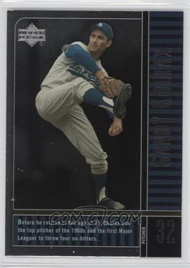 2000 Upper Deck Legends - [Base] #28 - Sandy Koufax