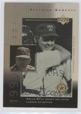 2000 Upper Deck Legends - Defining Moments #DM7 - Nolan Ryan