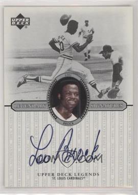 2000 Upper Deck Legends - Legendary Signatures #S-LB - Lou Brock