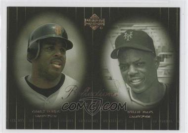 2000 Upper Deck Legends - Reflections in Time #R7 - Willie Mays, Barry Bonds