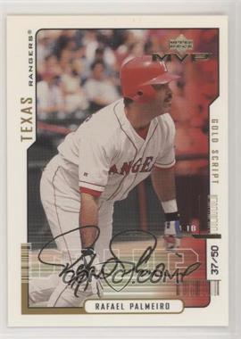 2000 Upper Deck MVP - [Base] - Gold Script #173 - Rafael Palmeiro /50 [Noted]