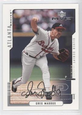 2000 Upper Deck MVP - [Base] - Silver Script #27 - Greg Maddux