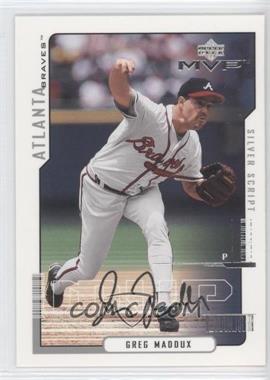 2000 Upper Deck MVP - [Base] - Silver Script #27 - Greg Maddux