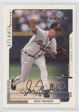 2000 Upper Deck MVP - [Base] - Silver Script #27 - Greg Maddux