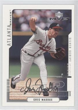 2000 Upper Deck MVP - [Base] - Silver Script #27 - Greg Maddux