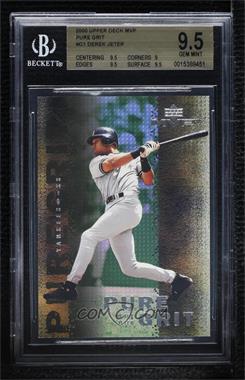 2000 Upper Deck MVP - Pure Grit #G1 - Derek Jeter [BGS 9.5 GEM MINT]