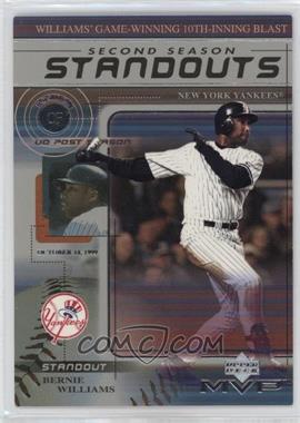 2000 Upper Deck MVP - Second Season Standouts #SS5 - Bernie Williams