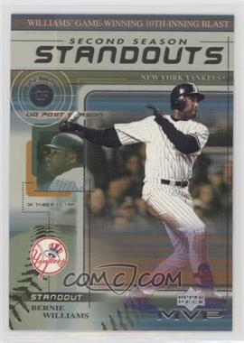 2000 Upper Deck MVP - Second Season Standouts #SS5 - Bernie Williams