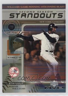 2000 Upper Deck MVP - Second Season Standouts #SS5 - Bernie Williams