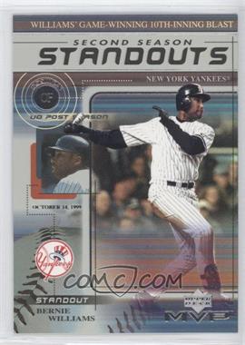 2000 Upper Deck MVP - Second Season Standouts #SS5 - Bernie Williams