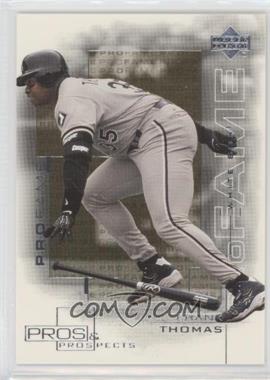 2000 Upper Deck Pros & Prospects - [Base] - High Numbers Missing Serial Number #122 - Pro Fame - Frank Thomas