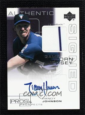 2000 Upper Deck Pros & Prospects - Signed Game Worn Jersey #RJ - Randy Johnson