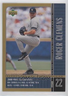 2000 Upper Deck Subway Series - [Base] #NY3 - Roger Clemens