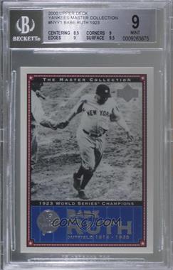 2000 Upper Deck The Master Collection All-Time New York Yankees - [Base] #NYY1 - Babe Ruth /500 [BGS 9 MINT]